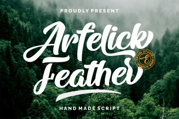 Arfelick Feather: A Handwritten Font for Makers