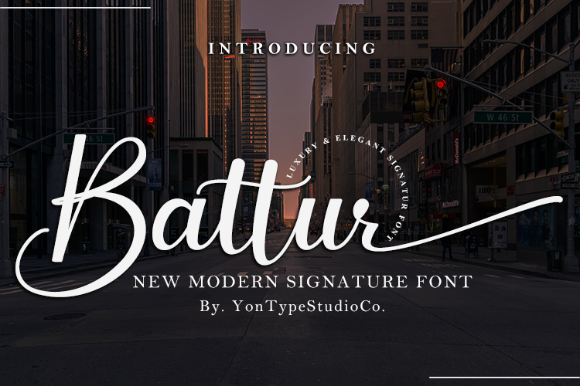 Battur: A Flowing Script Font for Editorial Design