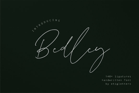 Bedley: A Relaxed Handwritten Font for Editorial Design