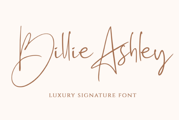 Billie Ashley: A Handwritten Font for Campaigns