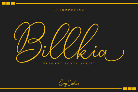 Billkia: A Handwritten Font for Elegant Branding