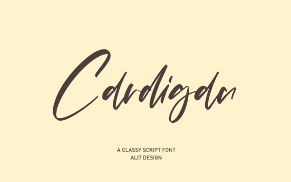 Cardigan Font: A Timeless Script for Editorial Design