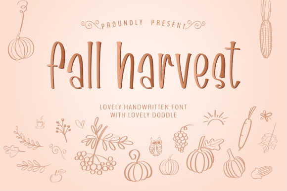 Fall Harvest: A Warm Handwritten Font for Web Design