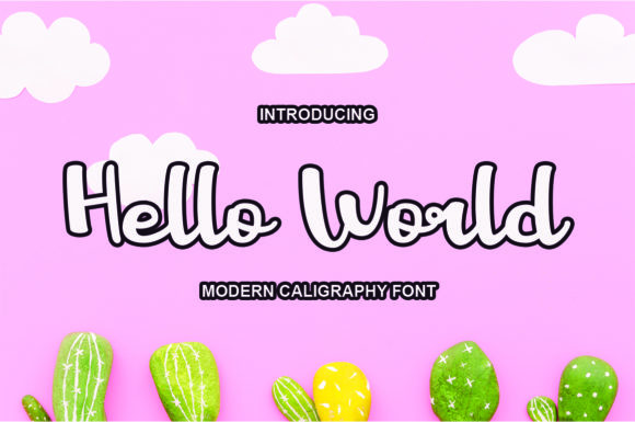 Hello World: A Handwritten Font for Editorial Design
