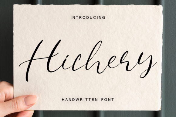 Hichery: A Handwritten Font for Branding