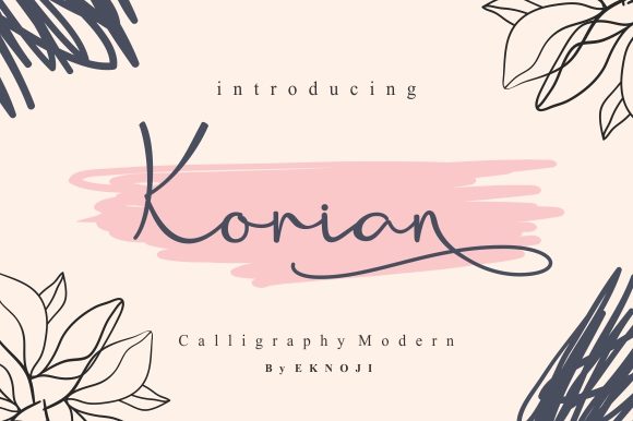 Korian: A Charming Script Font for Business Branding