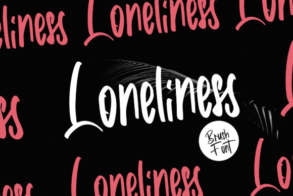 Loneliness Font: A Handwritten Typeface for Editorial Design