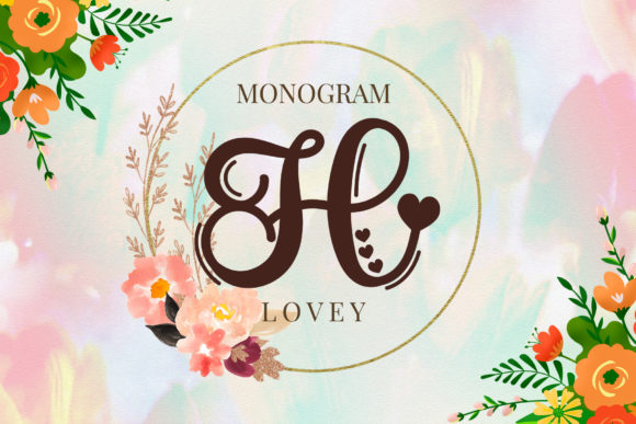 Lovey Monogram Font: A Graceful Typeface for Editorial Design