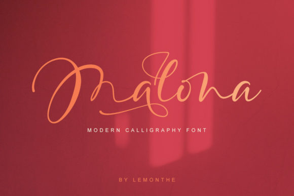 Malona: The Script Font That Elevates Digital Branding