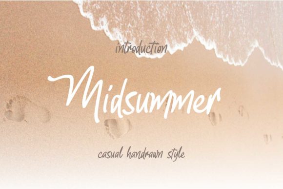 Midsummer: A Handwritten Font for Editorial Design