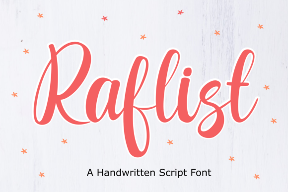 Raflist: A Handwritten Font for Modern Brands