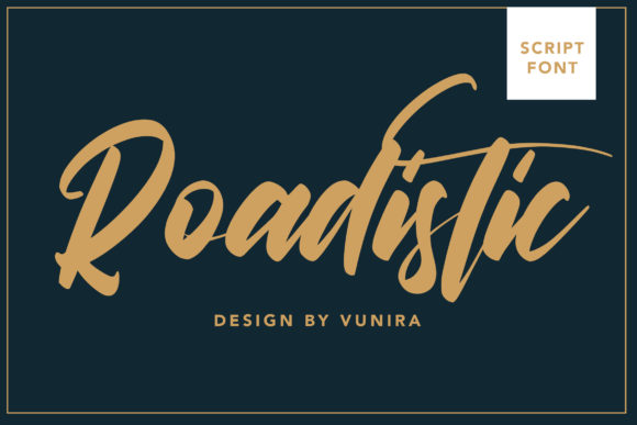 Roadistic: A Handwritten Font for Modern Web Design