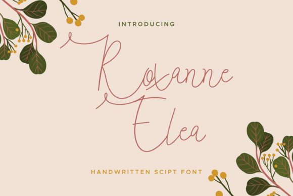 Roxanne Elea: The Perfect Handwritten Font for Crafters