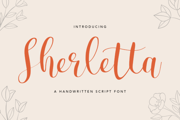 Sherletta Font: A Delicate Script for Crafters