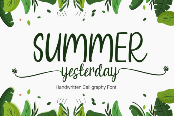 Summer Yesterday: A Handwritten Font for Editorial Elegance